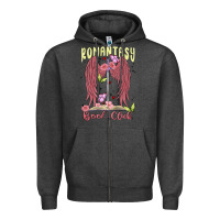 Charcoal Heather romantasy book club Zipper Hoodie - MaliasSmallBusiness