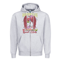 Heather Grey romantasy book club Zipper Hoodie - MaliasSmallBusiness