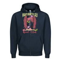 Navy romantasy book club Zipper Hoodie - MaliasSmallBusiness