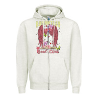 Oatmeal Heather romantasy book club Zipper Hoodie - MaliasSmallBusiness