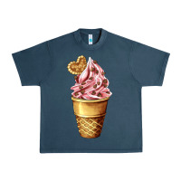 Midnight Navy ice cream fast food Urban Heavy Tee - AdoDesignShop