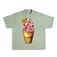 Oil Green ice cream fast food Urban Heavy Tee - AdoDesignShop