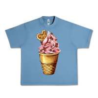 Pebble Blue ice cream fast food Urban Heavy Tee - AdoDesignShop