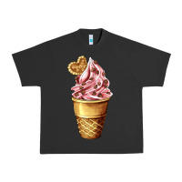 Pigment Black ice cream fast food Urban Heavy Tee - AdoDesignShop