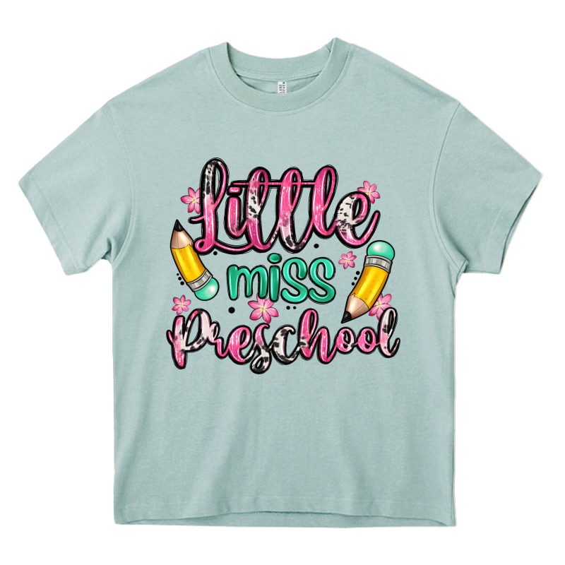 Little Miss Preschool Heavy Core Tee by Zillion Design Studio | Teevron