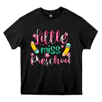 Black little miss preschool Heavy Core Tee - Zillion Design Studio