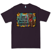 Plum life is better with a labrador Premium Tee - RanaPortraitStore