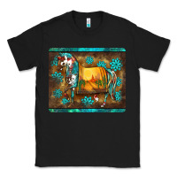 Black western horse sunset turquoise's gemstones mousepad Classic Tee - BarkalooDesign