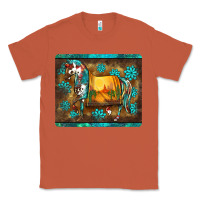 Copper western horse sunset turquoise's gemstones mousepad Classic Tee - BarkalooDesign