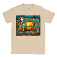 Mushroom western horse sunset turquoise's gemstones mousepad Classic Tee - BarkalooDesign