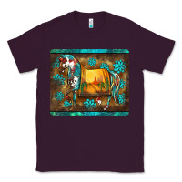 Plum western horse sunset turquoise's gemstones mousepad Classic Tee - BarkalooDesign