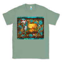 Sage western horse sunset turquoise's gemstones mousepad Classic Tee - BarkalooDesign