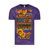 Cloud Purple proud veteran 12 oz slim can cooler Vintage Tee - Artiststas