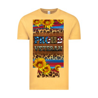 Vintage Mustard proud veteran 12 oz slim can cooler Vintage Tee - Artiststas