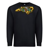 Black Western North Carolina Map Sunflower Premium Sweatshirt - Bettercallsaul
