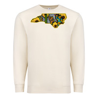Sandshell Western North Carolina Map Sunflower Premium Sweatshirt - Bettercallsaul