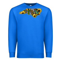 True Royal Western North Carolina Map Sunflower Premium Sweatshirt - Bettercallsaul