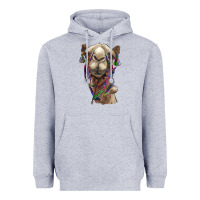 Heather Grey tie dye camel Heavyweight Hoodie - BarkalooDesign