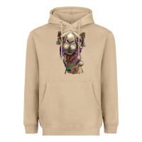 Mushroom tie dye camel Heavyweight Hoodie - BarkalooDesign