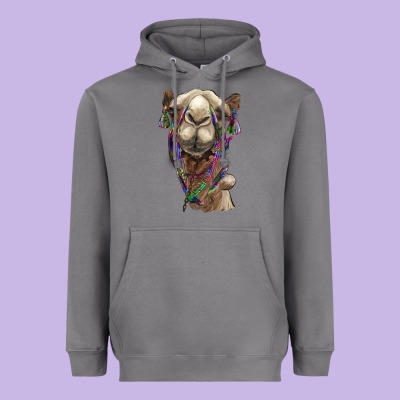 Tie Dye Camel Heavyweight Hoodie Designed By Barkaloodesign