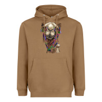Toasted Coconut tie dye camel Heavyweight Hoodie - BarkalooDesign