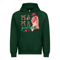 Forest Green Mama Junkie Mother's Day Urban Hoodie - CowGirlArtShop