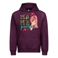 Mauve Wine Mama Junkie Mother's Day Urban Hoodie - CowGirlArtShop