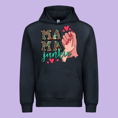 Mama Junkie Mother's Day Urban Hoodie Designed By Cowgirlartshop