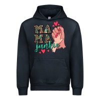 Navy Mama Junkie Mother's Day Urban Hoodie - CowGirlArtShop
