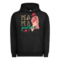 Pigment Black Mama Junkie Mother's Day Urban Hoodie - CowGirlArtShop