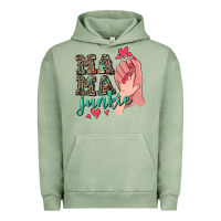 Pigment Oil Green Mama Junkie Mother's Day Urban Hoodie - CowGirlArtShop