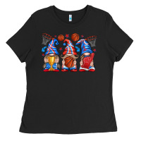 Black basketball gnome Ladies Tee - texasbilliewilder