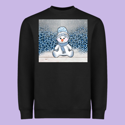 Winter Snowman Heavyweight Sweatshirt Designed By Adodesignshop