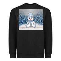 Black winter snowman Heavyweight Sweatshirt - AdoDesignShop