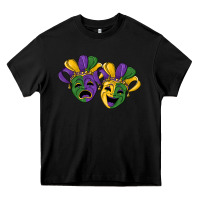 Black mardi gras mask Heavy Core Tee - RanaPortraitStore