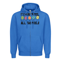 True Royal ıt's okay to feel all the feels Zipper Hoodie - MaliasSmallBusiness