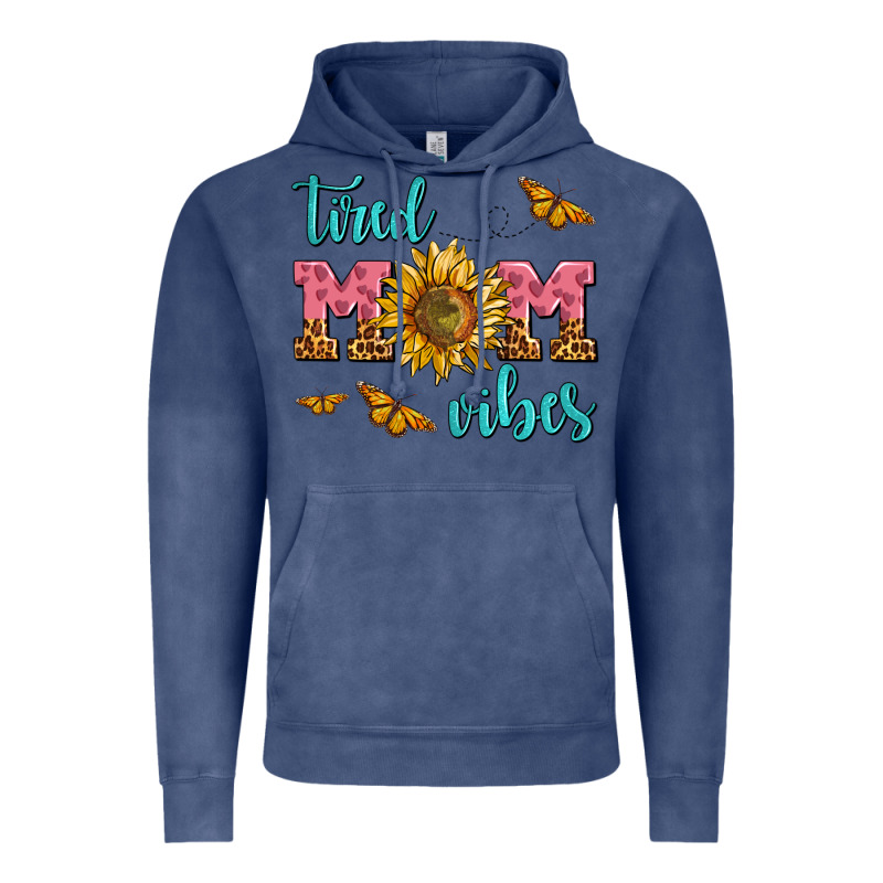 Tired Mom Vibes Vintage Hoodie by AdoDesignShop | Teevron