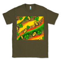 Army Green st patricks coin and shamrock Classic Tee - AdoDesignShop