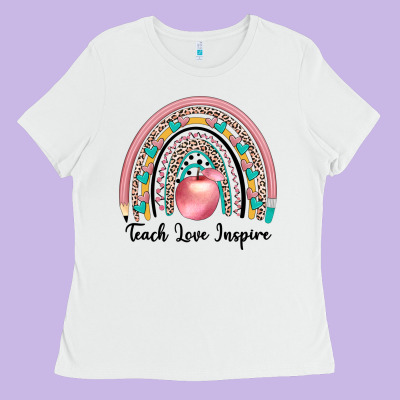 Teach Love Inspire Ladies Tee Designed By Jahusdesignshop