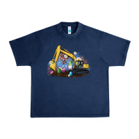 Navy easter excavator gnome egg leopard Urban Heavy Tee - Artiststas