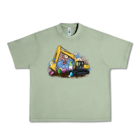 Oil Green easter excavator gnome egg leopard Urban Heavy Tee - Artiststas
