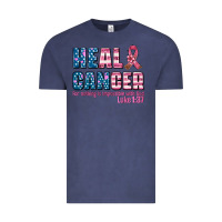 Vintage Denim heal cancer with cancer ribbon Vintage Tee - AdoDesignShop