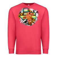 Cardinal Western Texas Flag Cow Portrarit Premium Sweatshirt - Bettercallsaul
