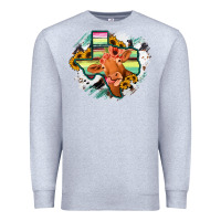 Heather Grey Western Texas Flag Cow Portrarit Premium Sweatshirt - Bettercallsaul