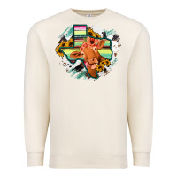 Sandshell Western Texas Flag Cow Portrarit Premium Sweatshirt - Bettercallsaul