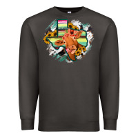 Smoke Western Texas Flag Cow Portrarit Premium Sweatshirt - Bettercallsaul