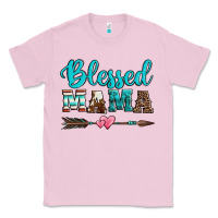 Bubblegum Pink blessed mama serape cowhide turquoise Classic Tee - Jasminsmagicworld