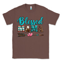 Chestnut blessed mama serape cowhide turquoise Classic Tee - Jasminsmagicworld