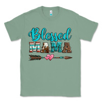 Sage blessed mama serape cowhide turquoise Classic Tee - Jasminsmagicworld