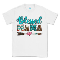 White blessed mama serape cowhide turquoise Classic Tee - Jasminsmagicworld